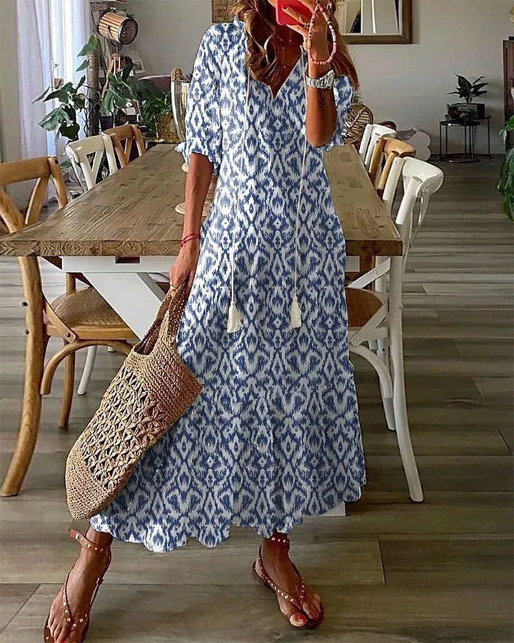Apria | Fließendes Boho-Maxikleid