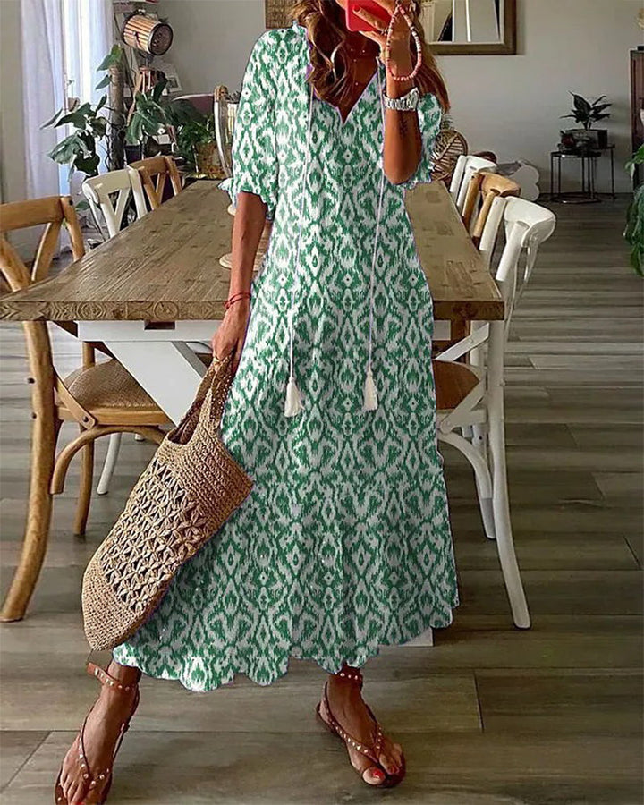 Apria | Fließendes Boho-Maxikleid