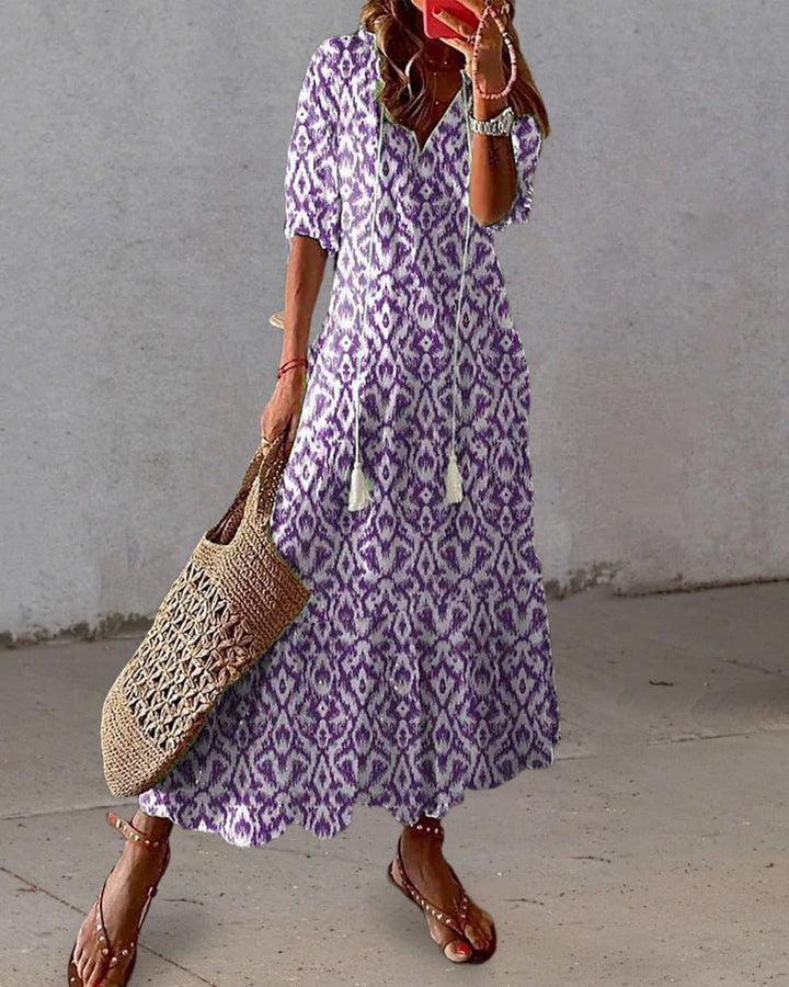 Apria | Fließendes Boho-Maxikleid
