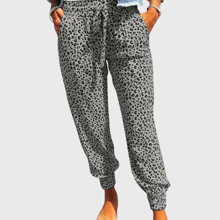 Feli - Pantalon léopard à jambes larges