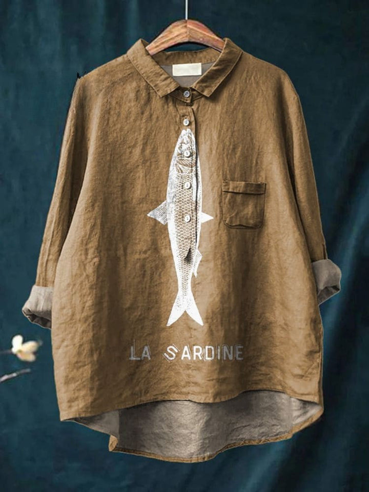 Devon | Chemise à motif sardine