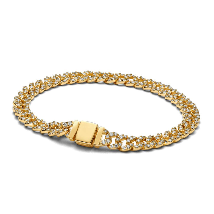 Shannelise | Bracelet cubain rose en or 18 carats