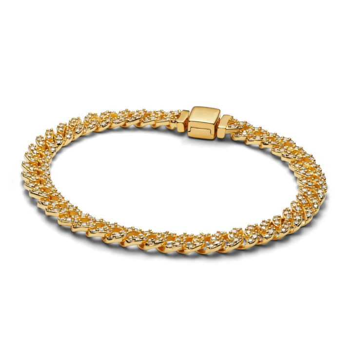 Shannelise | Bracelet cubain rose en or 18 carats