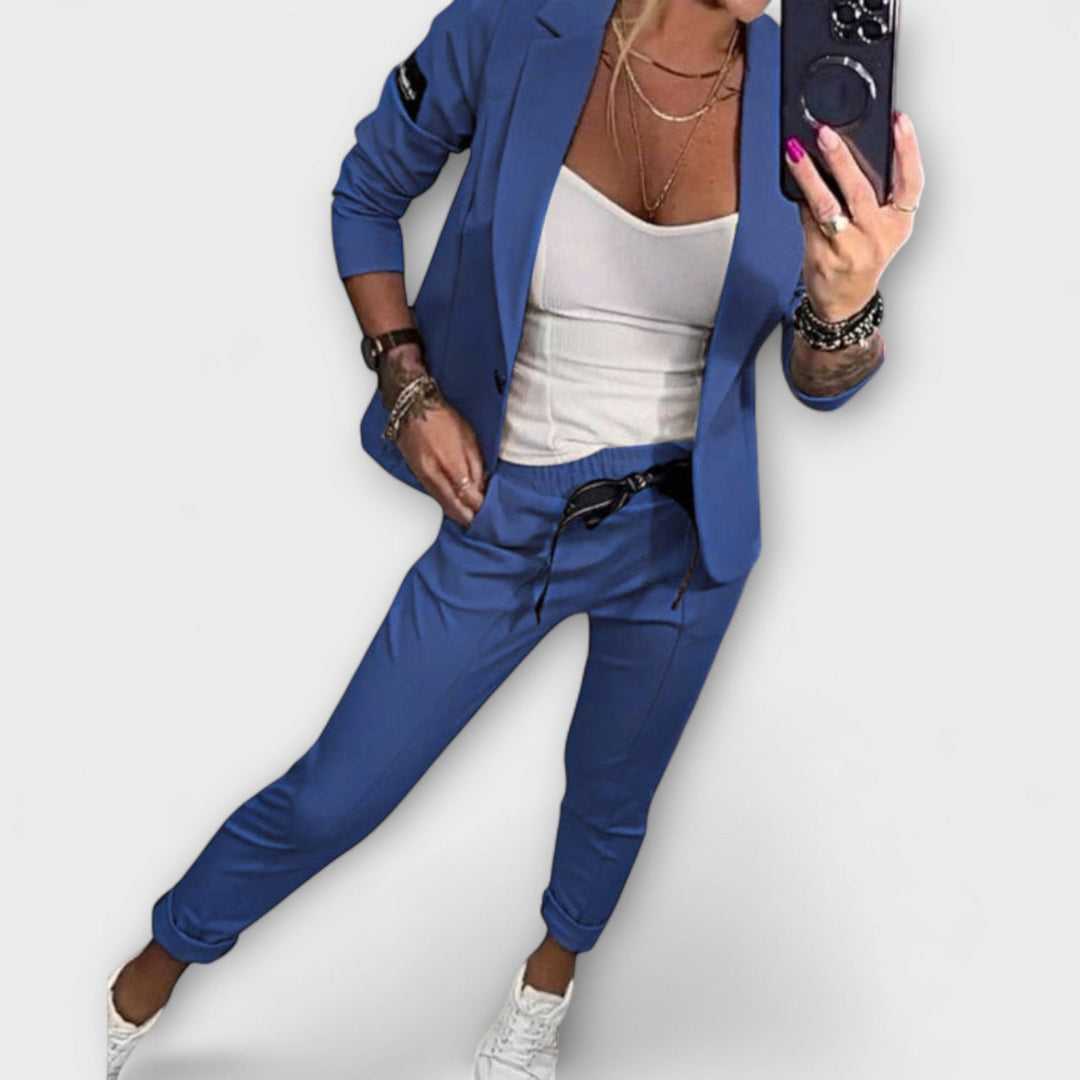 Vionne | Ensemble élégant de haut, veste et pantalon