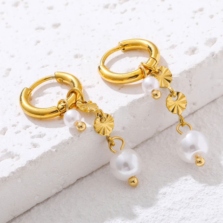 Lyannette | Boucles d'oreilles Rayons de soleil Or 18 carats
