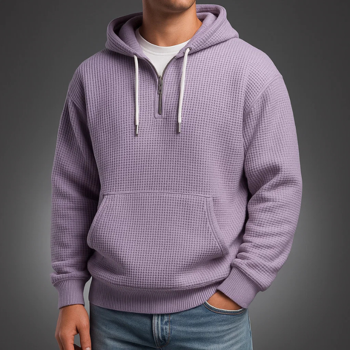 JULES | FELPA DA UOMO CON CAPPUCCIO IN MAGLIA WAFFLE