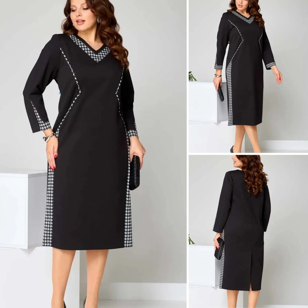 Women's midi dress | elegant with a V-neck