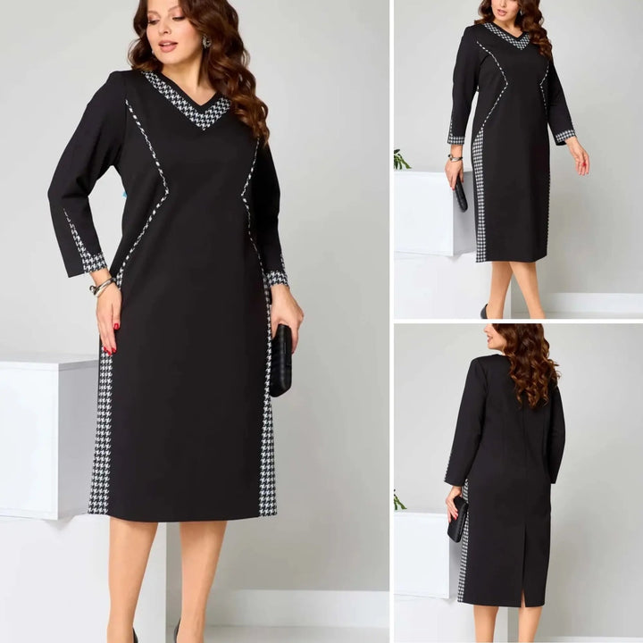 Women's midi dress | elegant with a V-neck