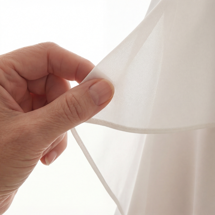 Vestido Feminino com Babados e Mangas Três Quartos