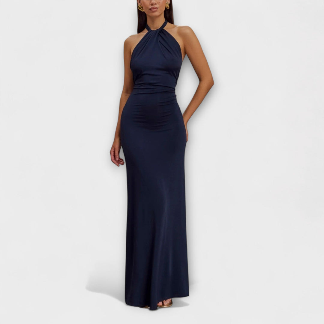 Lagoon - Vestido largo halter Slinky