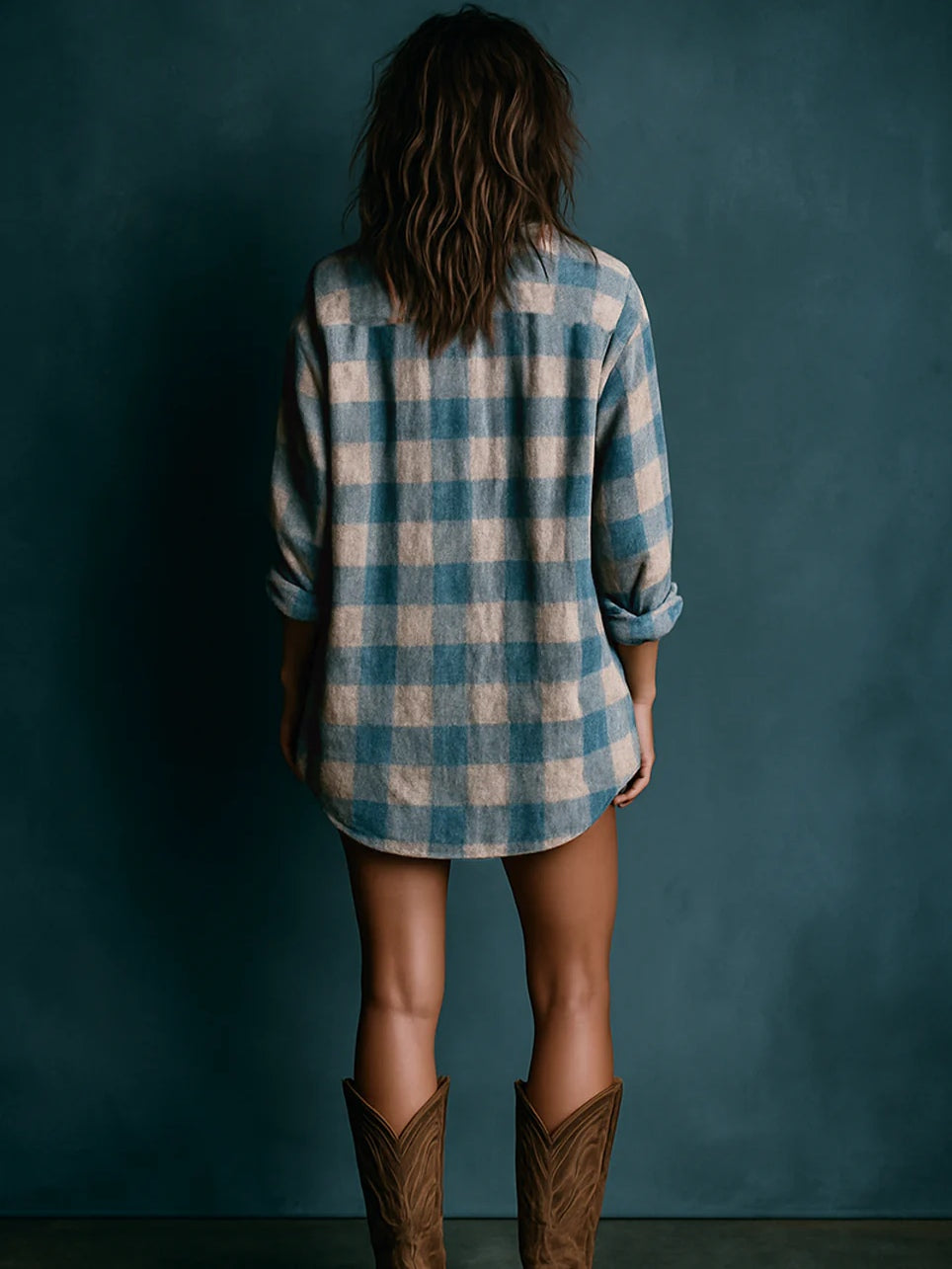 Cathia | Checked Mini Dress