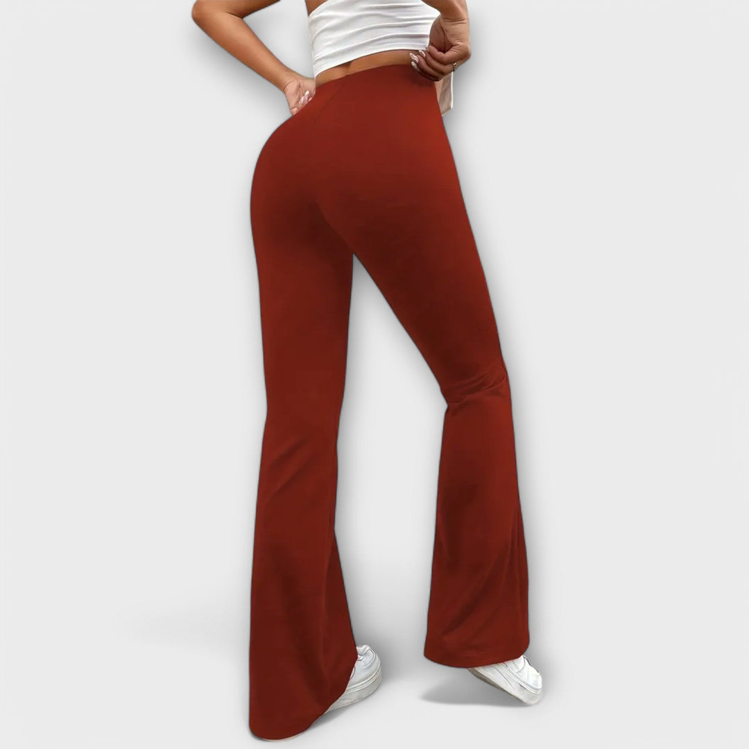 Serena - Pantalon décontracté à jambes évasées