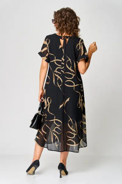 Milena | Vestido Feminino de Chiffon para Mulheres Curvilíneas