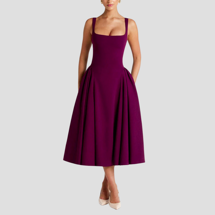 Grace | Faltenreiches Midikleid
