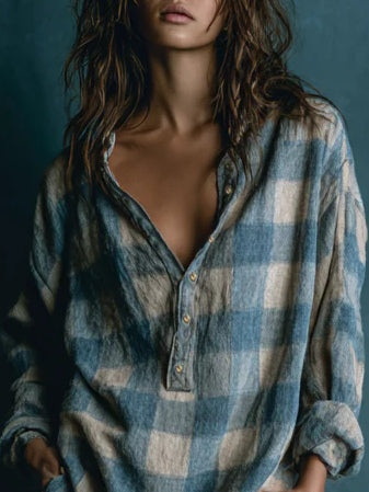 Cathia | Checked Mini Dress