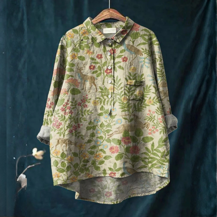 Emery | Chemise forêt florale