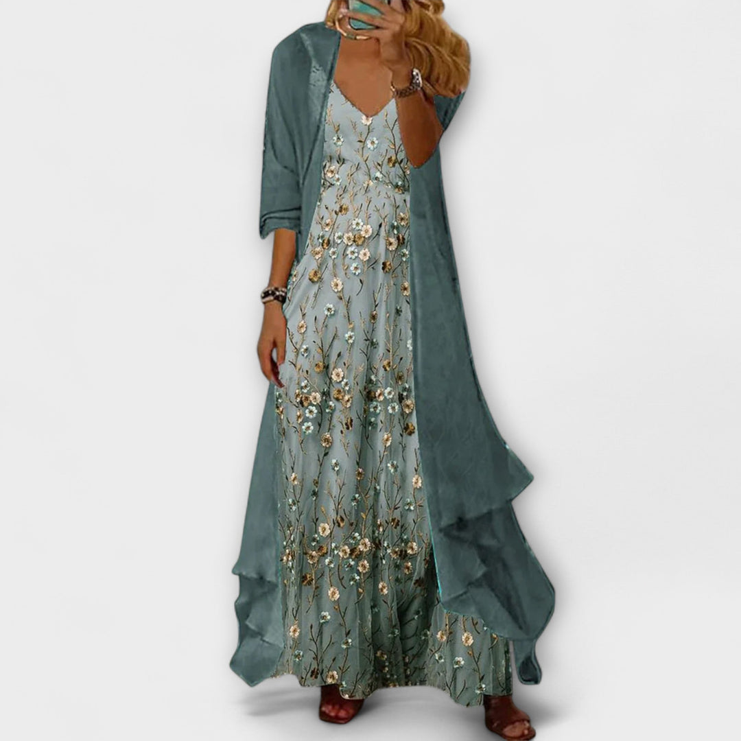 Bryleigh | Ensemble Deux Pièces Robe Maxi Élégante