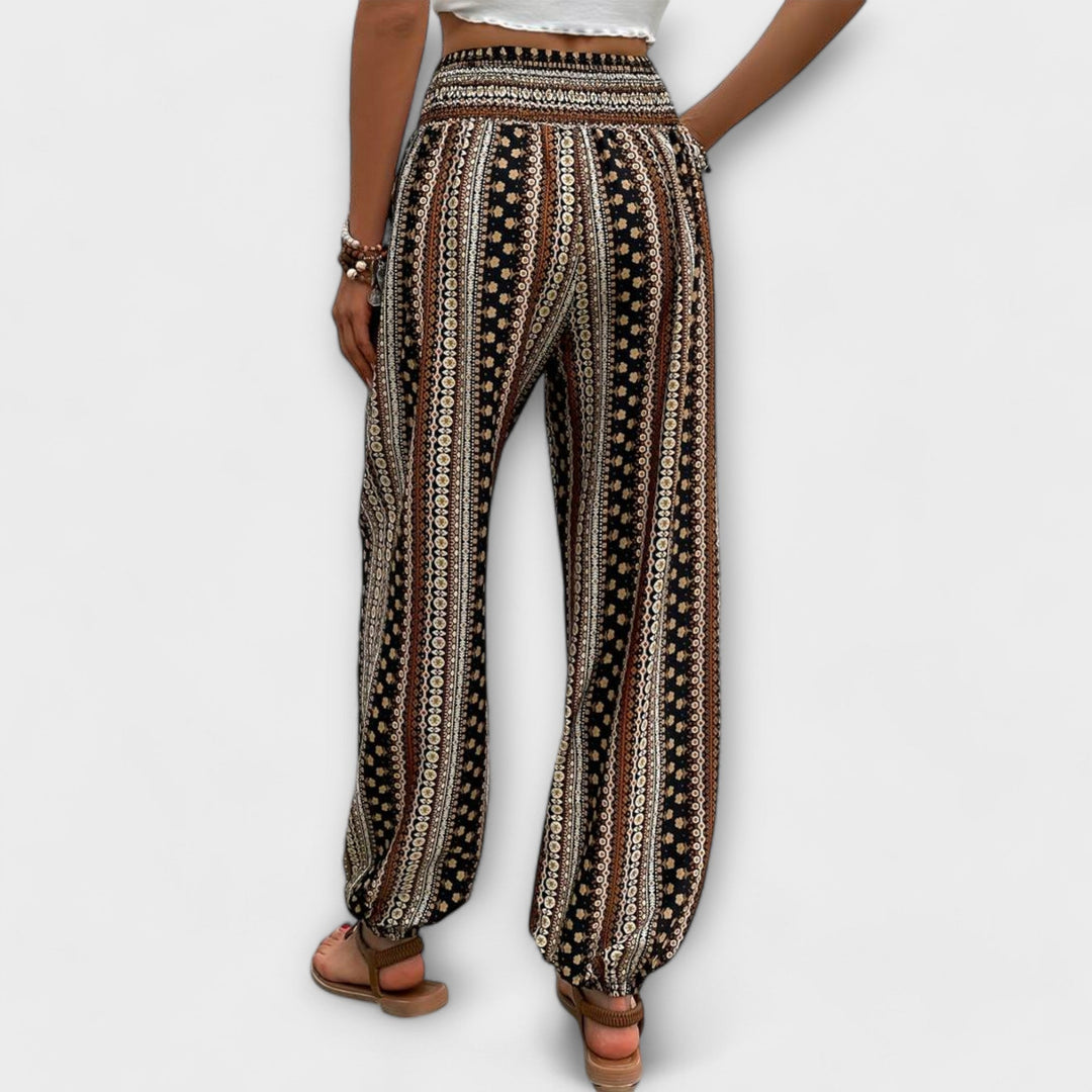 Scarlett - Pantalon avec motif ethnique