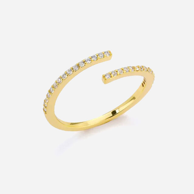 Eliandrea | Bague Classique Zirconia Or 18 carats