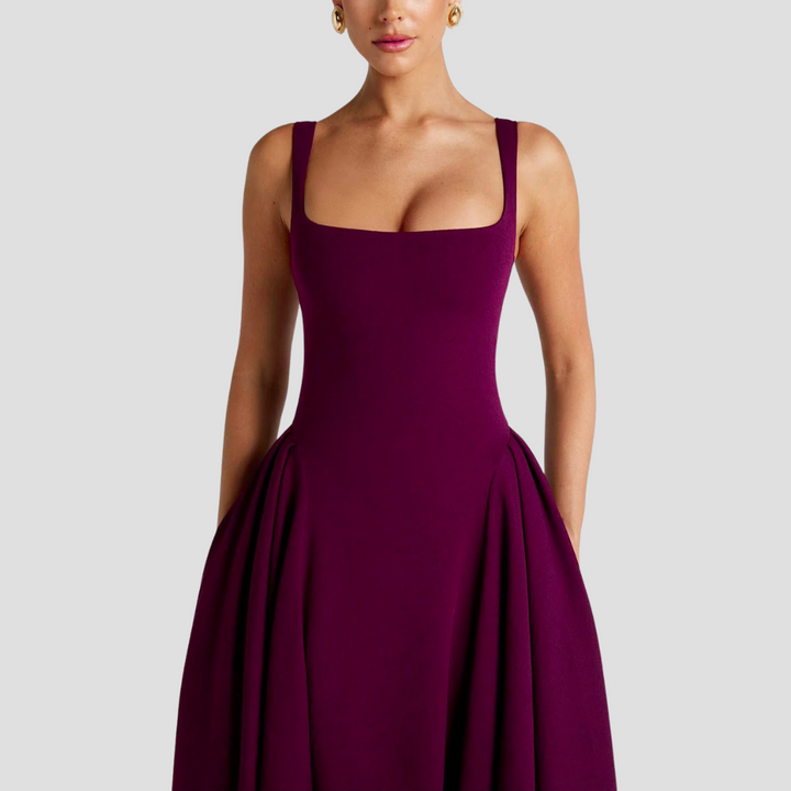 Grace | Faltenreiches Midikleid