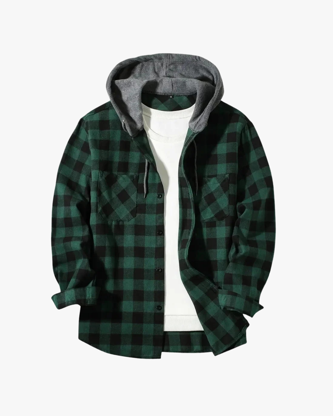 Bradley | Veste-chemise en flanelle à capuche
