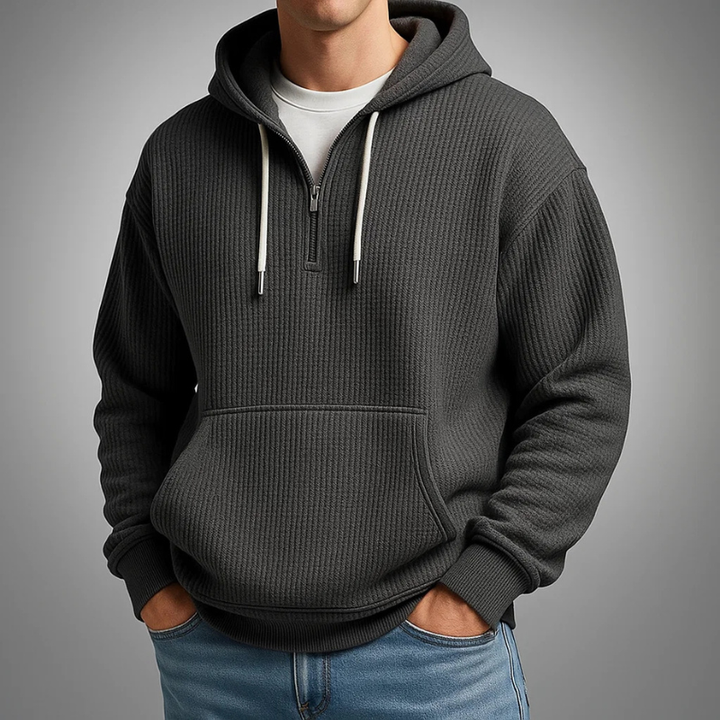 JULES | FELPA DA UOMO CON CAPPUCCIO IN MAGLIA WAFFLE