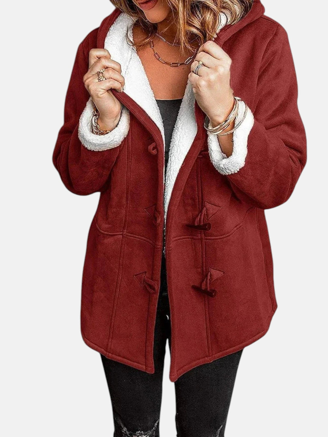 Salma™ | Manteau duffle à bascule doublé polaire confortable