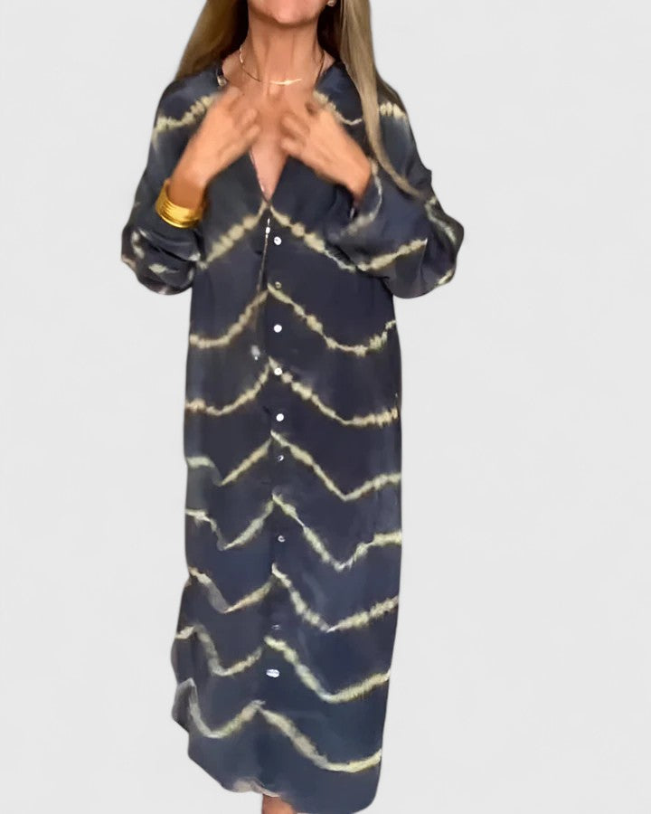 Amelie™ | Robe maxi bohème rayée élégante