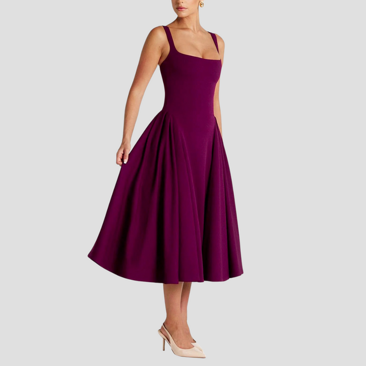 Grace | Faltenreiches Midikleid