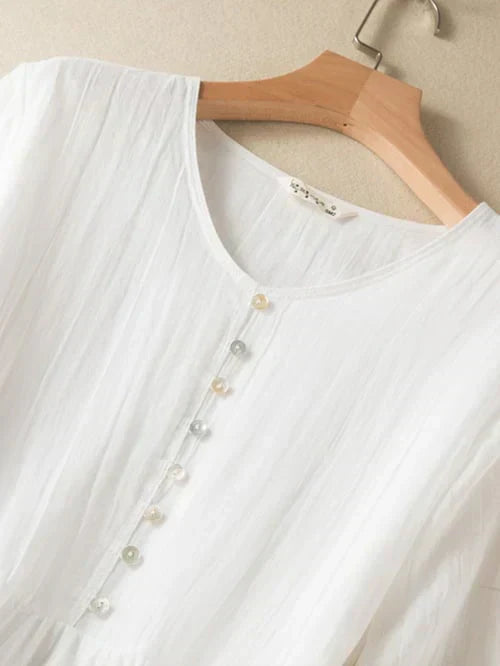 Maxivestido elegante abotonado para mujer