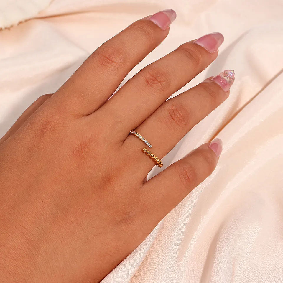 Sereliette | Lesklý prsten 18k zlato