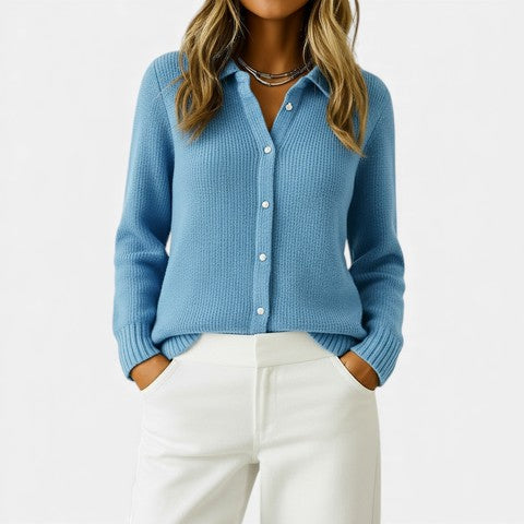 Audrey | Cardigan classique en maille avec boutons
