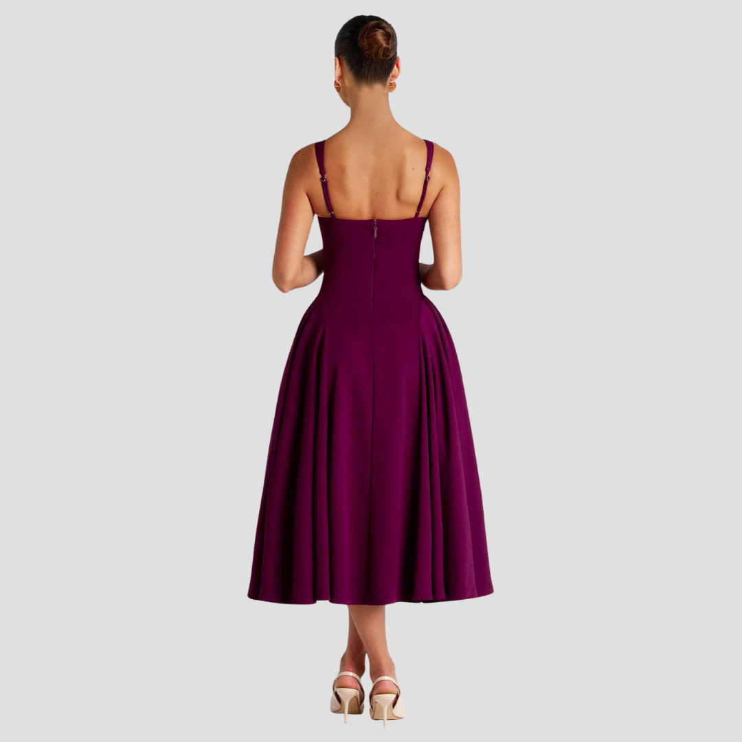 Grace | Faltenreiches Midikleid