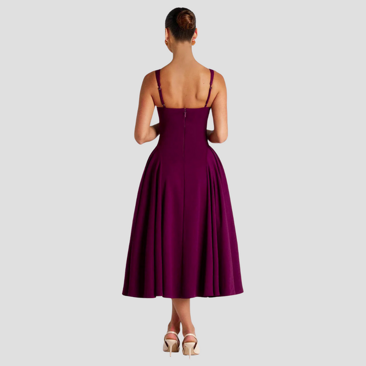 Grace | Faltenreiches Midikleid