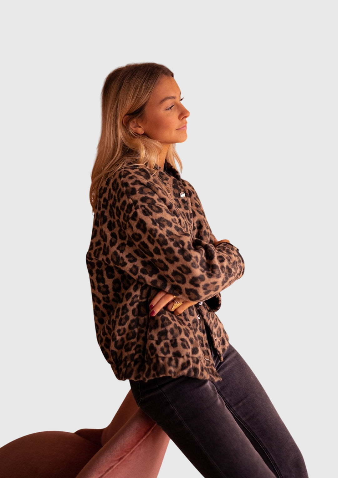 Elodie | Veste stylée à imprimé léopard