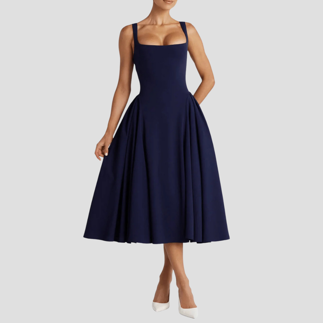 Grace | Faltenreiches Midikleid