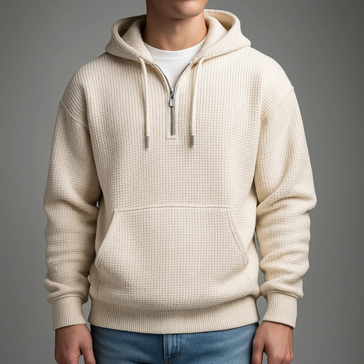 JULES | FELPA DA UOMO CON CAPPUCCIO IN MAGLIA WAFFLE