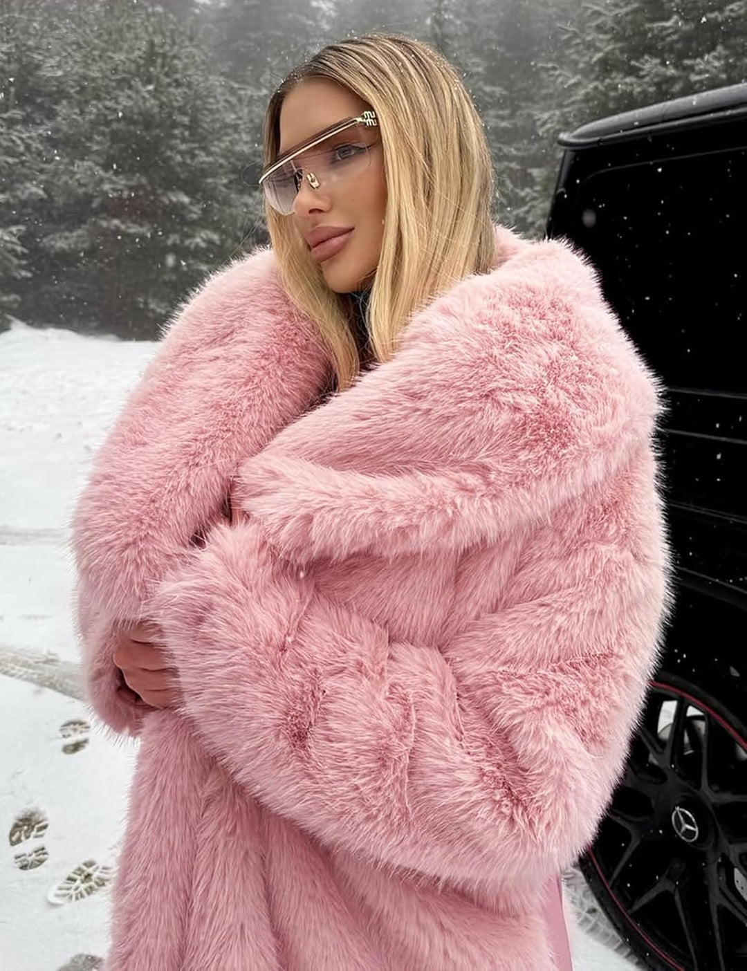 Jonalyn | Manteaux longs pour femme en fausse fourrure