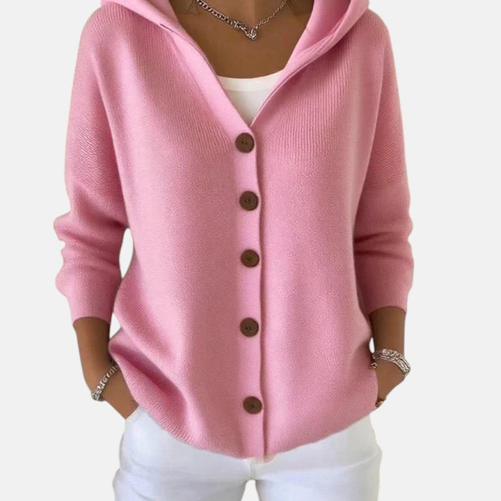 Zoé – Cardigan à capuche doux pour un confort quotidien sans effort