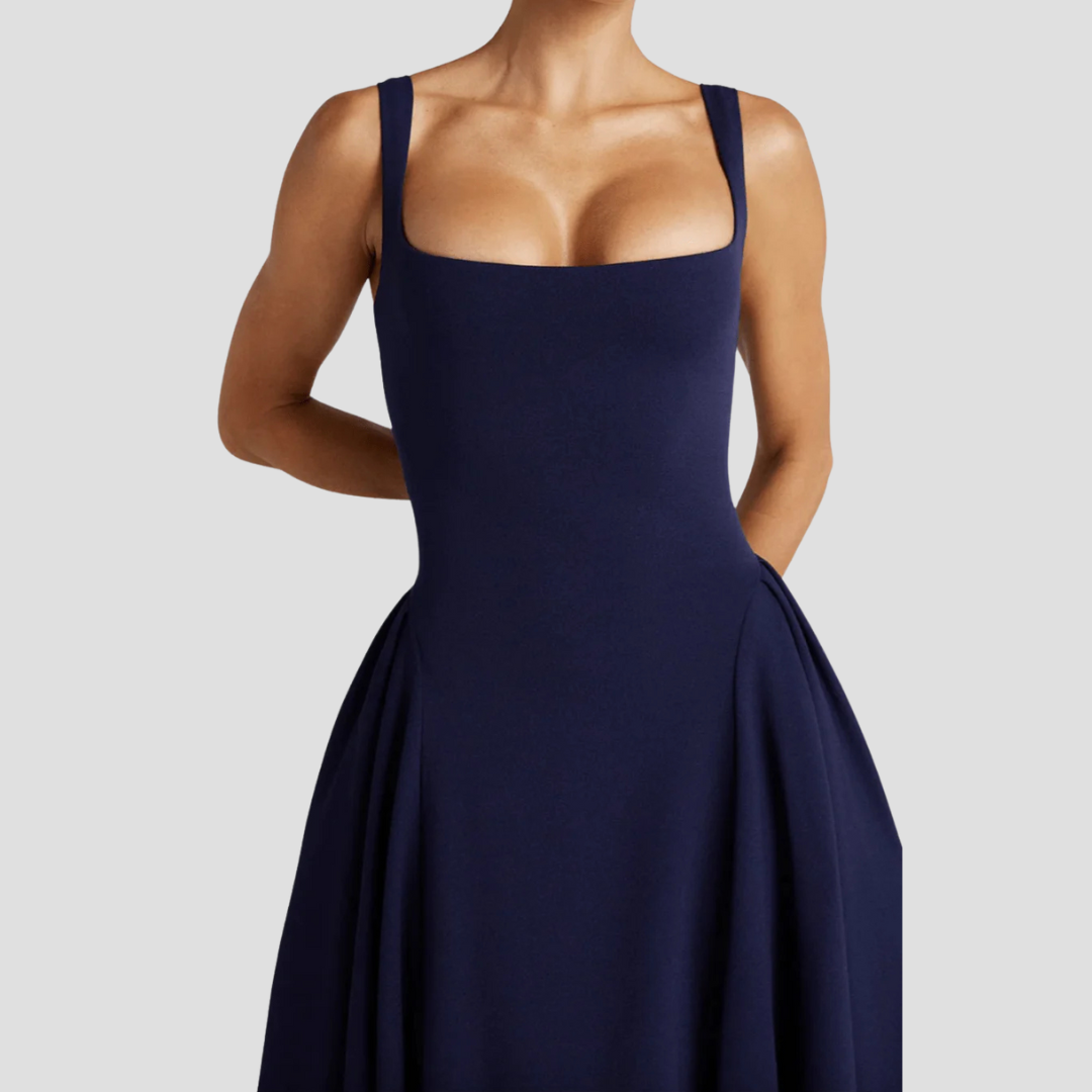 Grace | Faltenreiches Midikleid