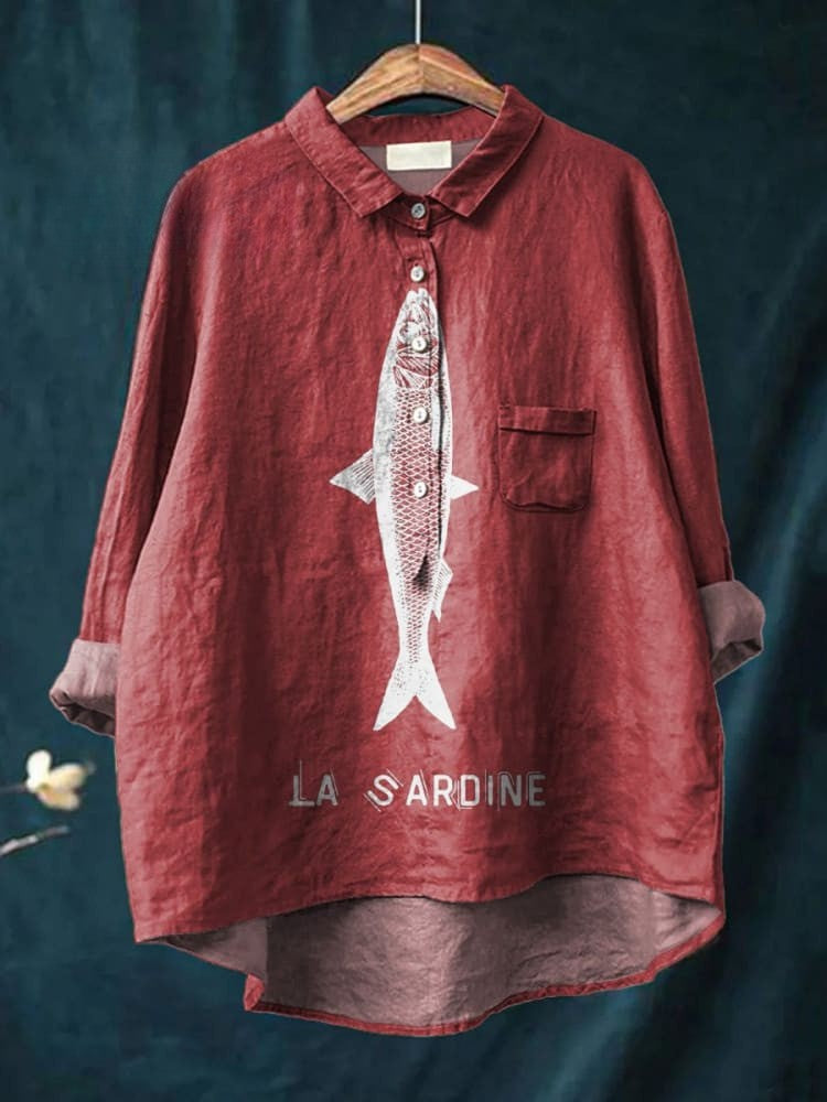 Devon | Chemise à motif sardine
