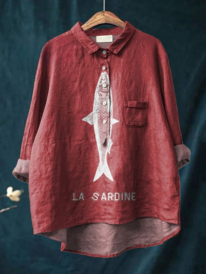 Devon | Chemise à motif sardine