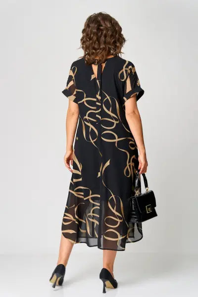 Milena | Vestido Feminino de Chiffon para Mulheres Curvilíneas