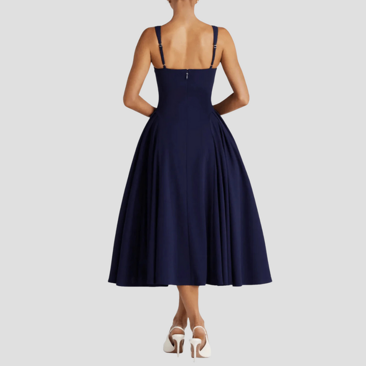 Grace | Faltenreiches Midikleid