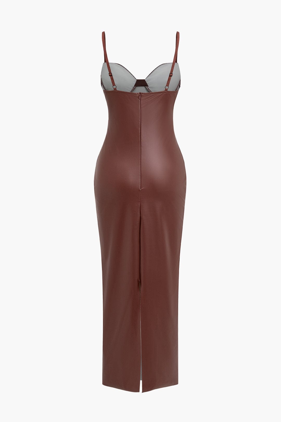Sophia | Vestido maxi de piel seductor – Sexy y elegante