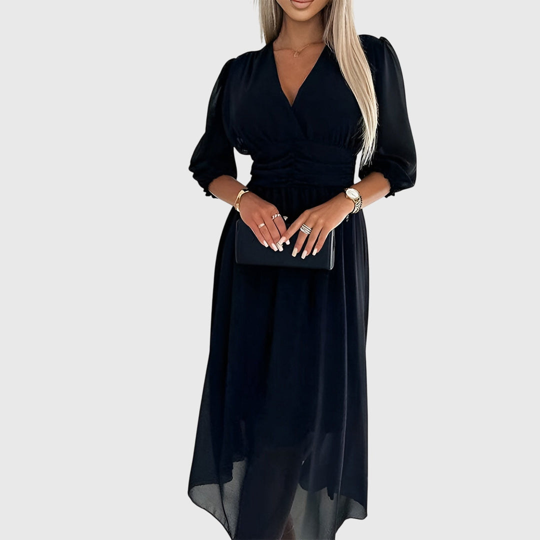 Chloe™ | Lekka jedwabista sukienka z szyfonu