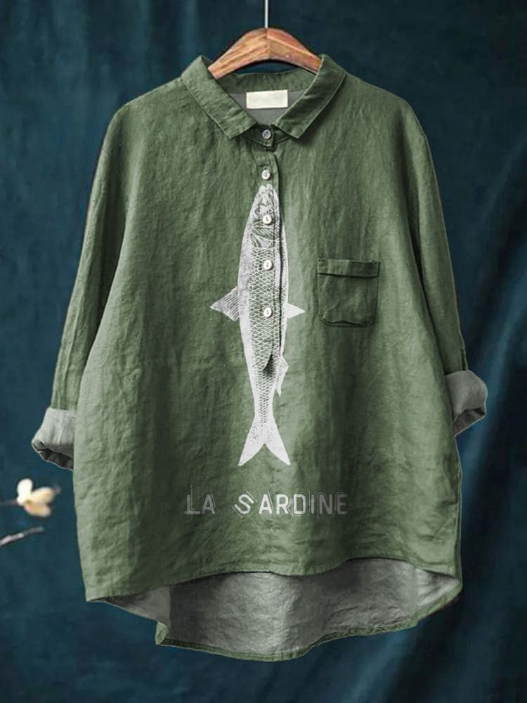 Devon | Chemise à motif sardine