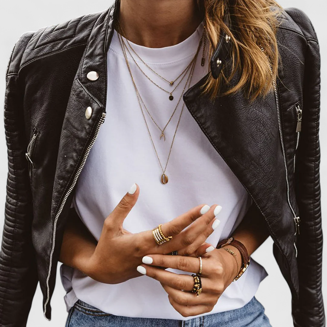 Athena - Veste en cuir