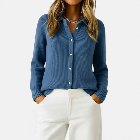 Audrey | Cardigan classique en maille avec boutons
