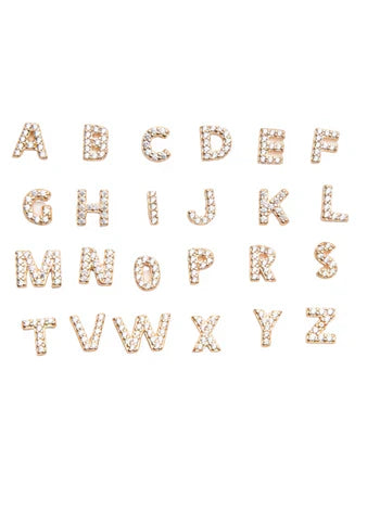 Mikhaela | Boucles d'oreilles Lettre Or 18 carats